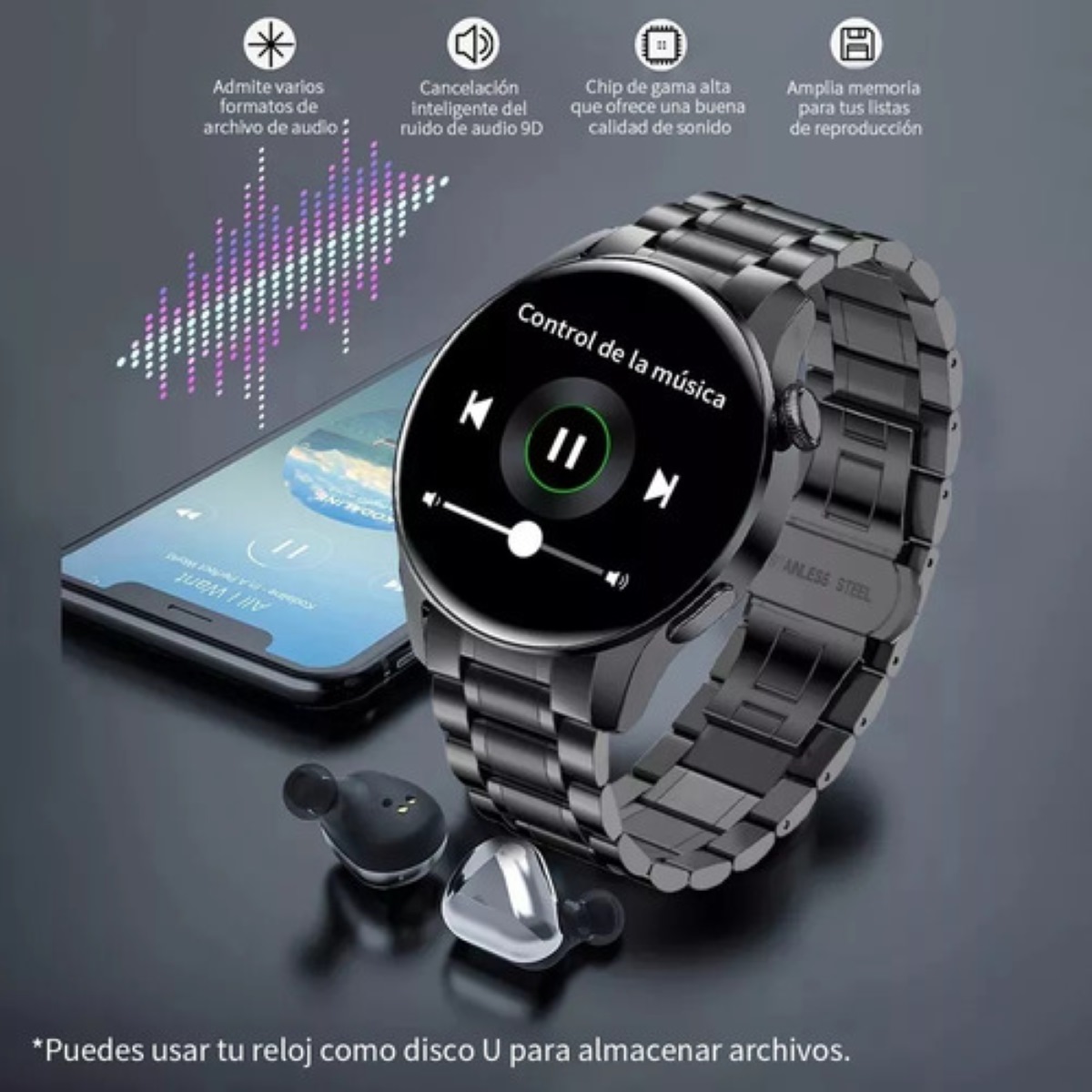 FoxBox Sport i29 Android / IOS 1.28 " Color Negro