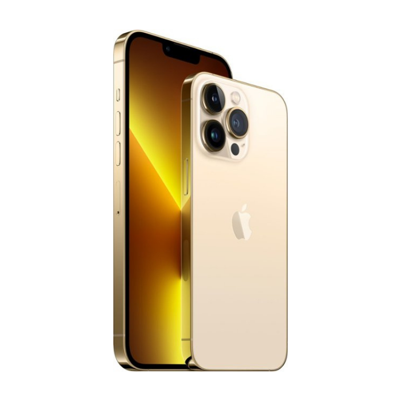 iPhone 13 Pro 128GB Dorado Reacondicionado Grado A + Soporte Cargador.