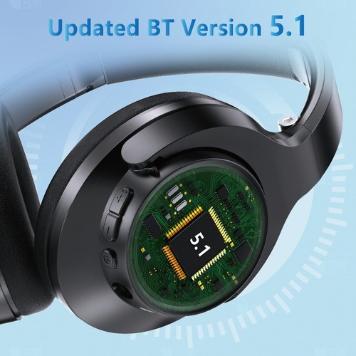 Audífonos Inalambricos Bluetooth Diadema Con Micrófono Negro