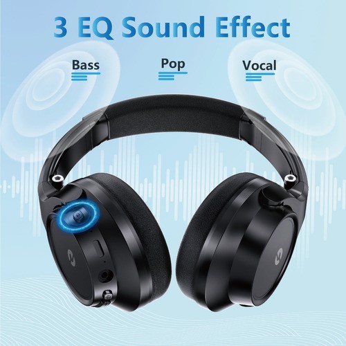 Audífonos Inalambricos Bluetooth Diadema Con Micrófono Negro
