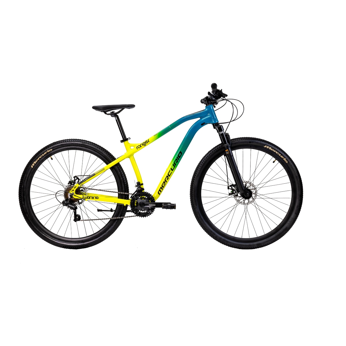 BICICLETA MERCURIO RANGER TEAM R29 AQUA/LIMA 24 VEL ENDY15.