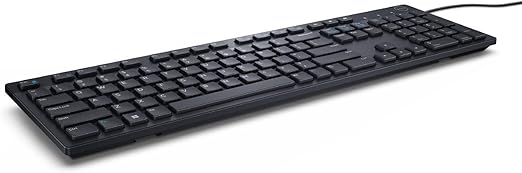 Dell 8NYJV Teclado, Español, KB216, color Negro.