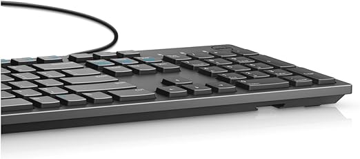 Dell 8NYJV Teclado, Español, KB216, color Negro.