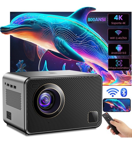 Proyector Portátil Profesional 4k Android Full Hd 5g Wifi.