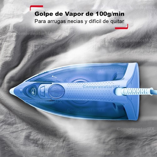 Plancha De Ropa Con Suela Cerámica Vapor Vertical Desinfecta