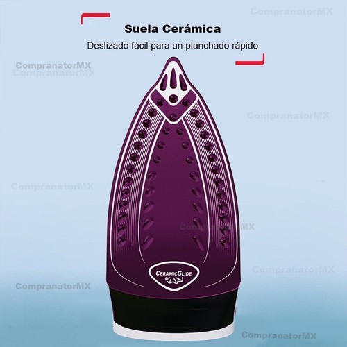 Plancha De Ropa Suela Cerámica Con Vapor Vertical Desinfect