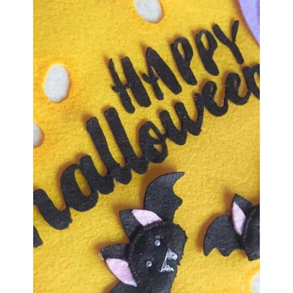 Halloween decoración puerta brujita en la luna