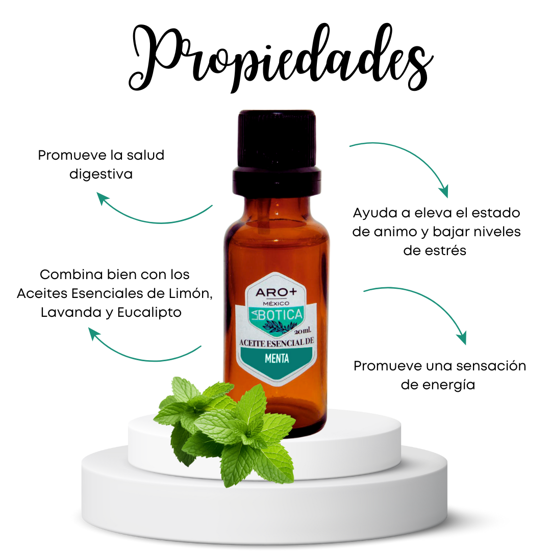 Aceite Esencial Menta 100% Puro, Uso Terapéutico, Aromaterapia.