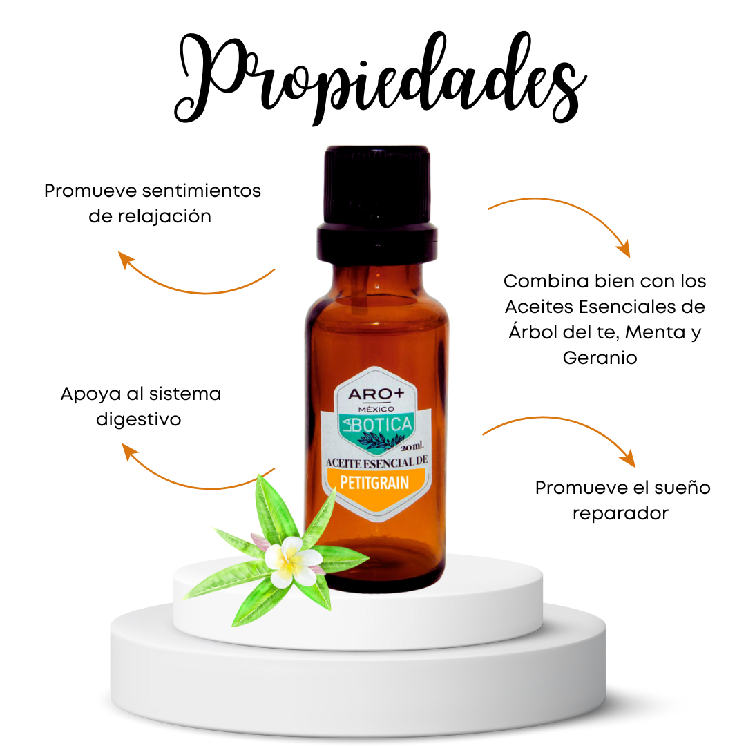 Aceite Esencial Petitgrain 100% Puro, Uso Terapéutico, Aromaterapia.