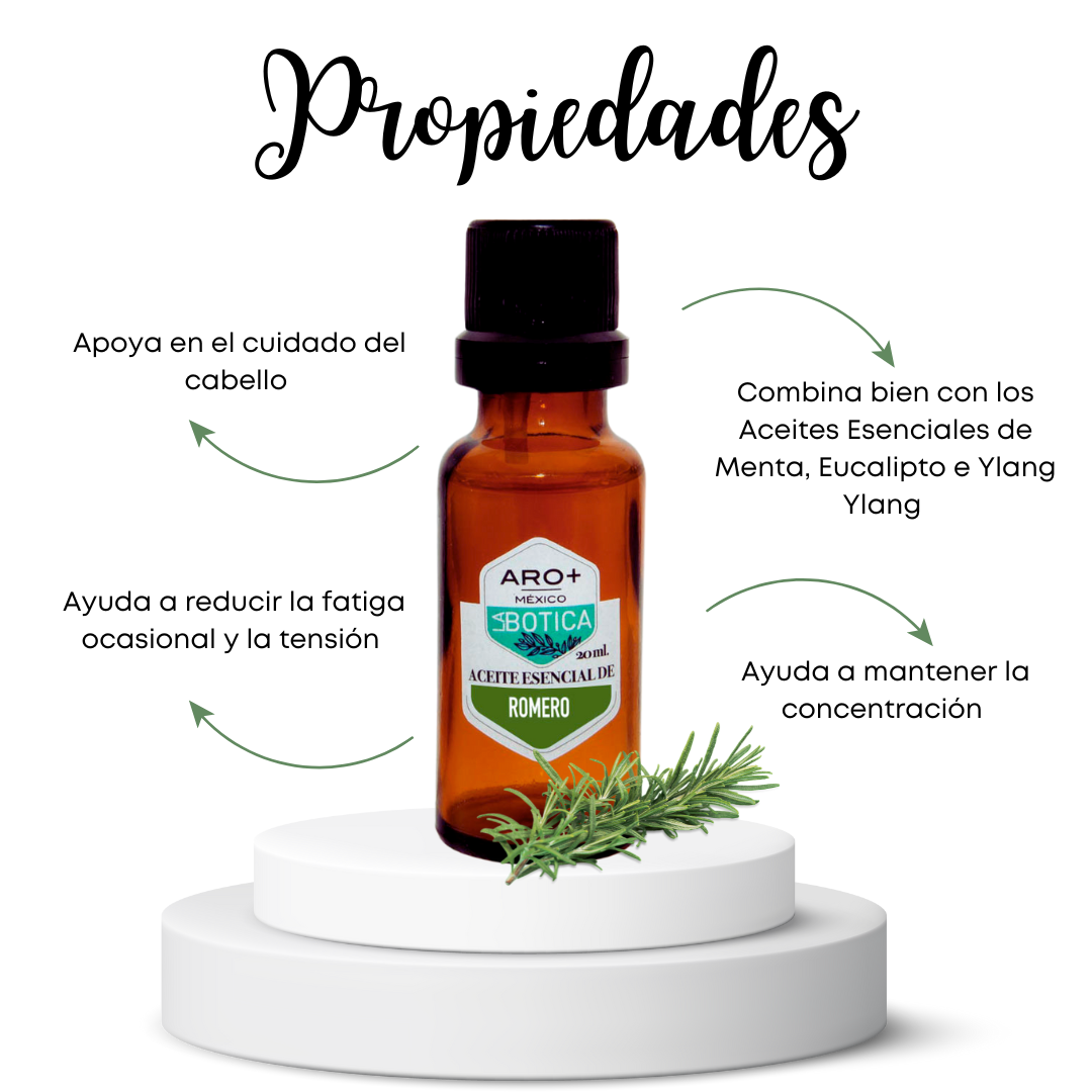 Aceite Esencial Romero 100% Puro, Uso Terapéutico, Aromaterapia.