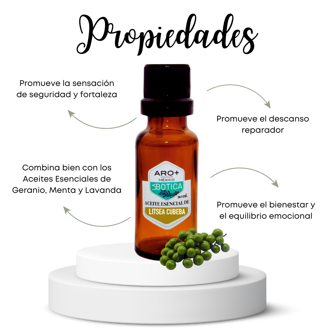 Aceite Esencial Litsea Cubeba 100% Puro, Uso Terapéutico, Aromaterapia.