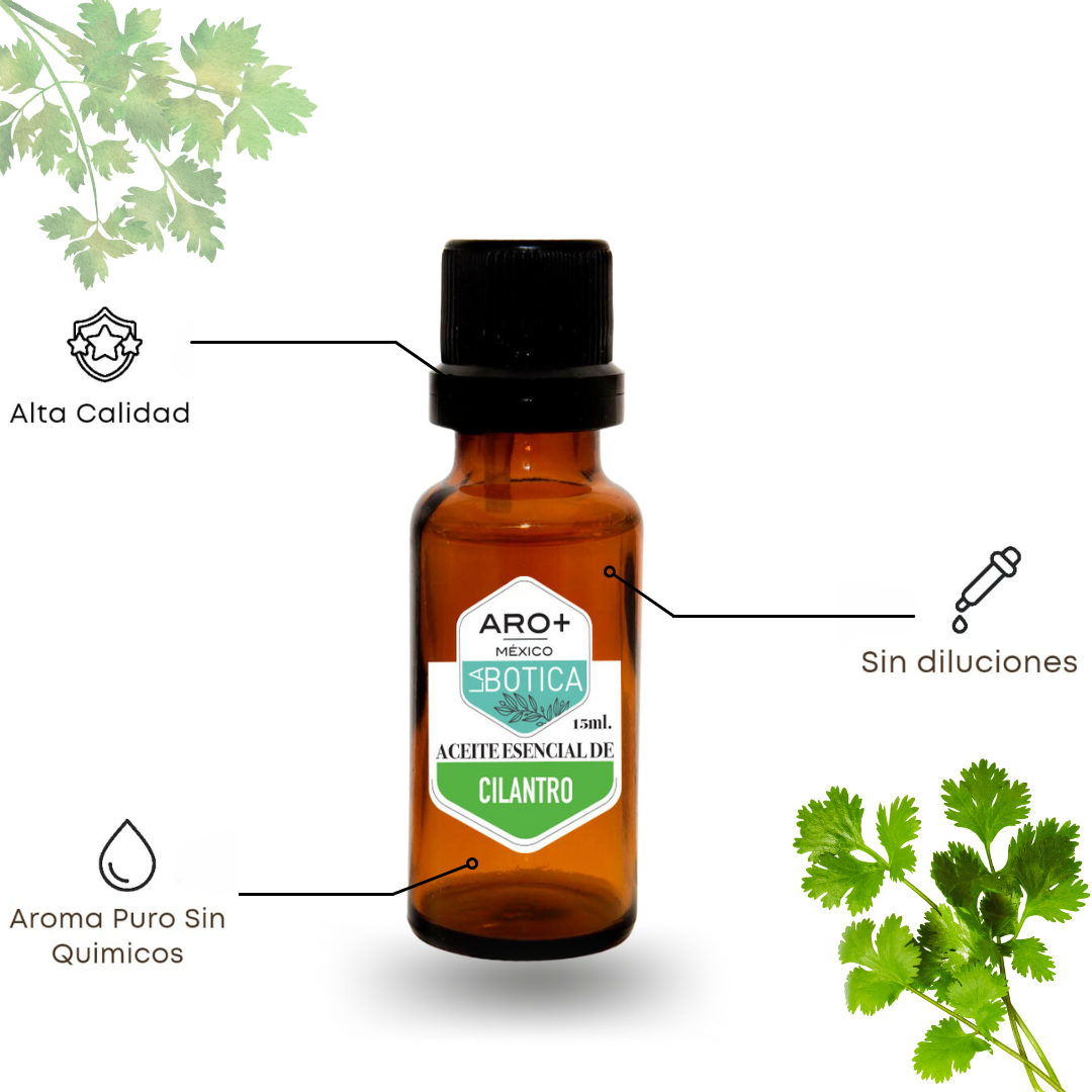 Aceite Esencial Cilantro 100% Puro, Uso Terapéutico, Aromaterapia.