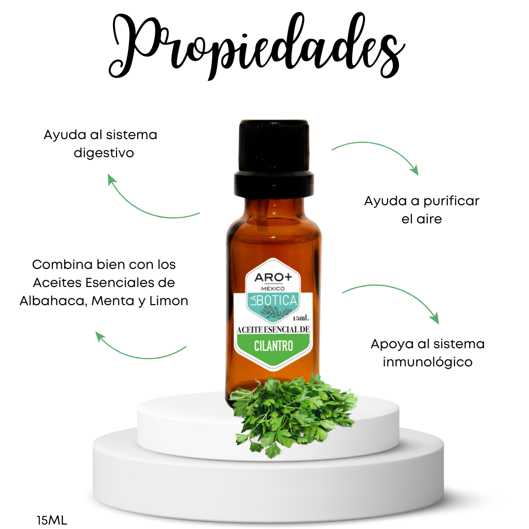 Aceite Esencial Cilantro 100% Puro, Uso Terapéutico, Aromaterapia.