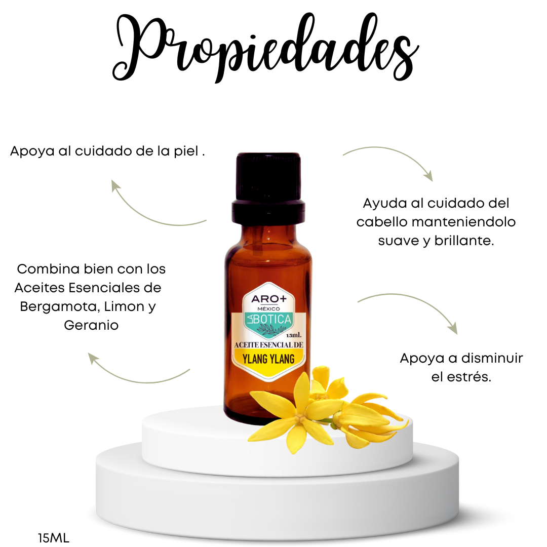 Aceite Esencial Ylang Ylang 100% Puro, Uso Terapéutico, Aromaterapia.