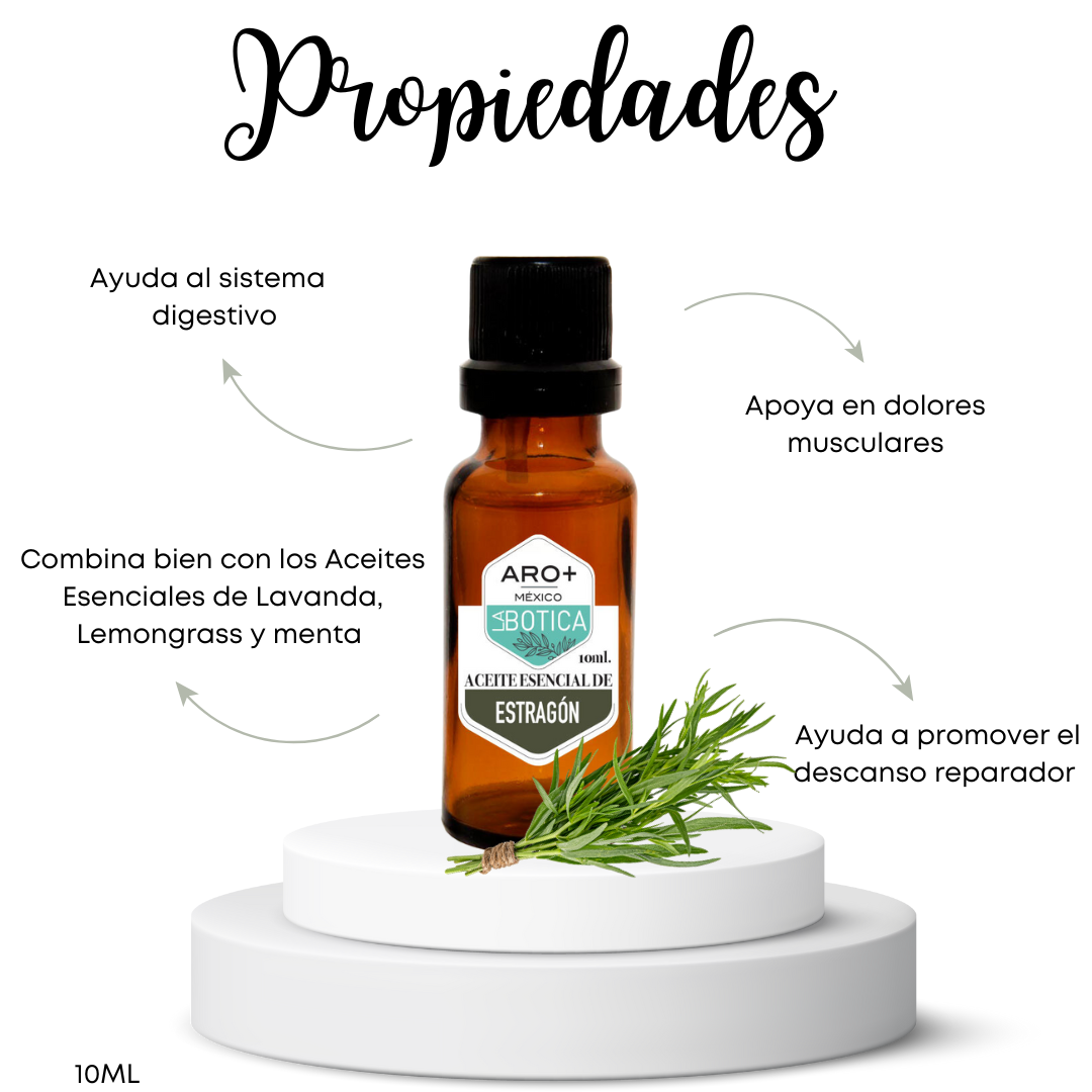 Aceite Esencial Estragón 100% Puro, Uso Terapéutico, Aromaterapia.