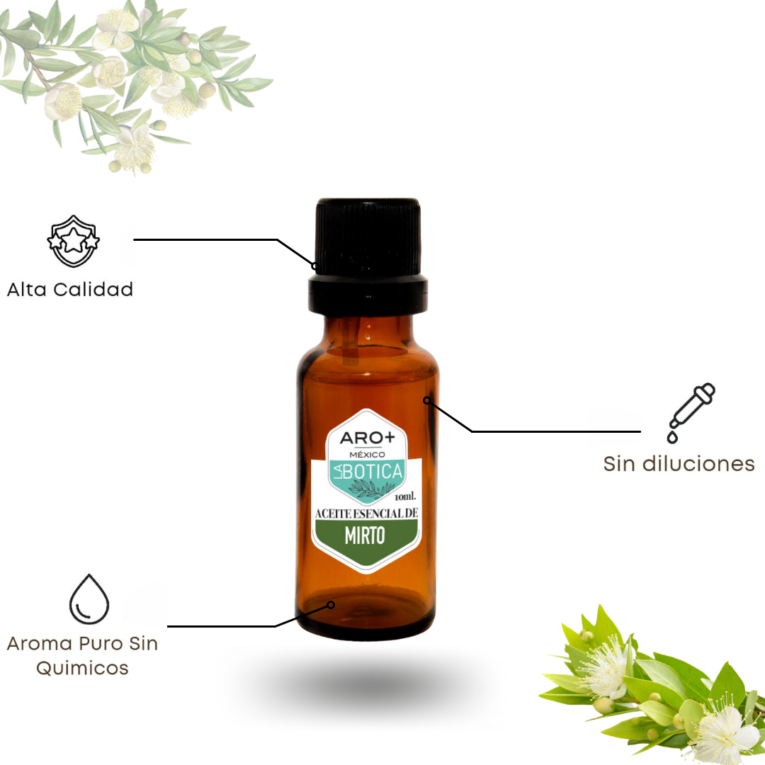 Aceite Esencial Mirto 100% Puro, Uso Terapéutico, Aromaterapia.