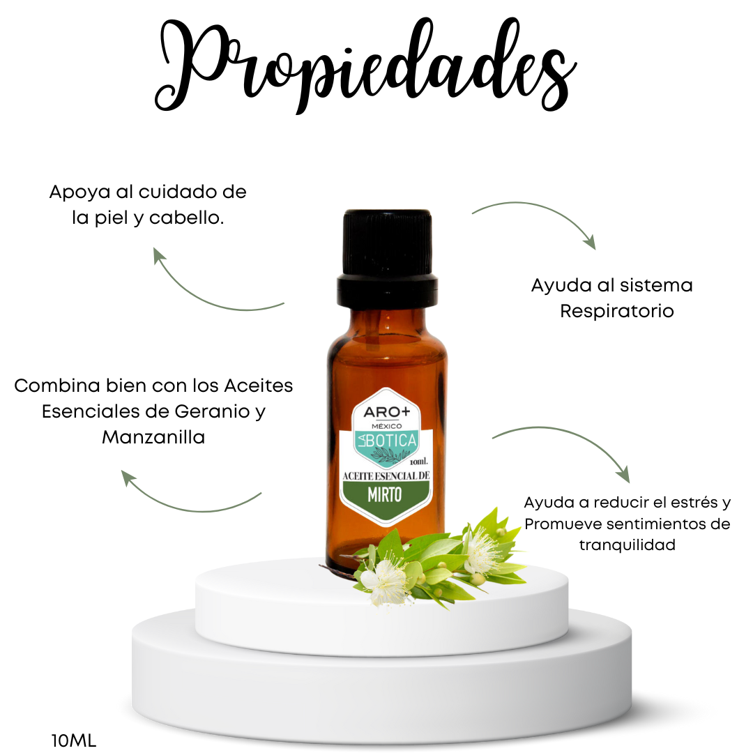 Aceite Esencial Mirto 100% Puro, Uso Terapéutico, Aromaterapia.