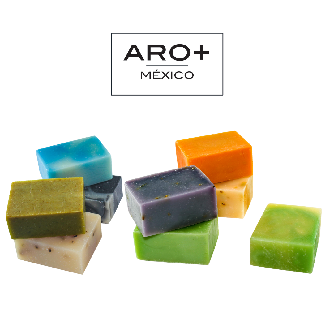 Kit de 2 Jabones Artesanales Barra Biodegradable Con Aceite Esencial Bambú.