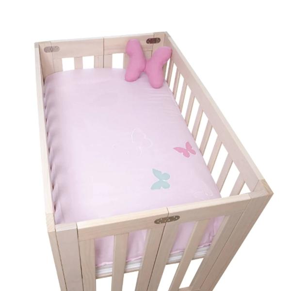 CHIQUI MUNDO Juego de edredón mini cuna Mariposas