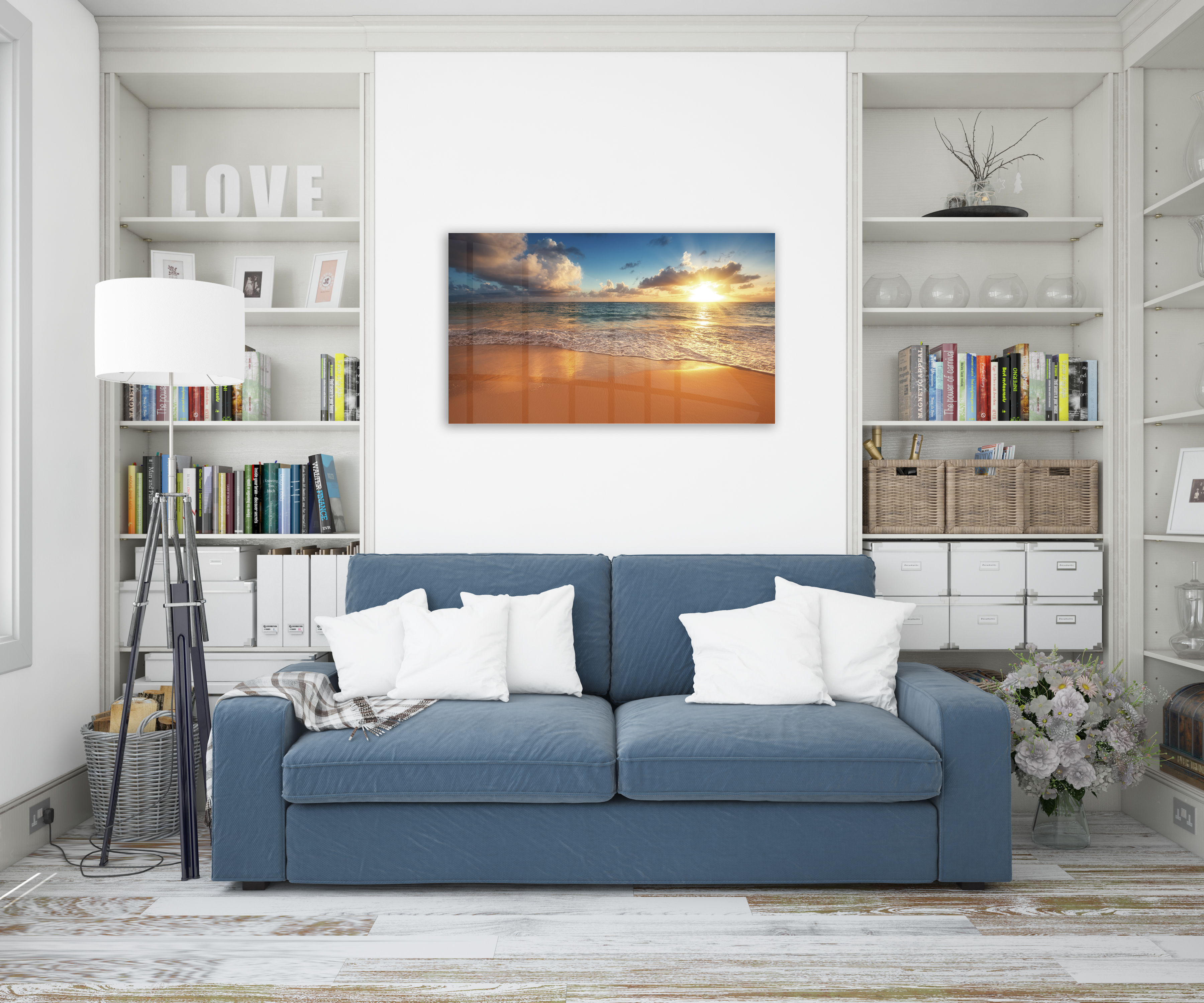 Cuadro Decorativo Acrílico Amanecer en la Playa 70 x 120