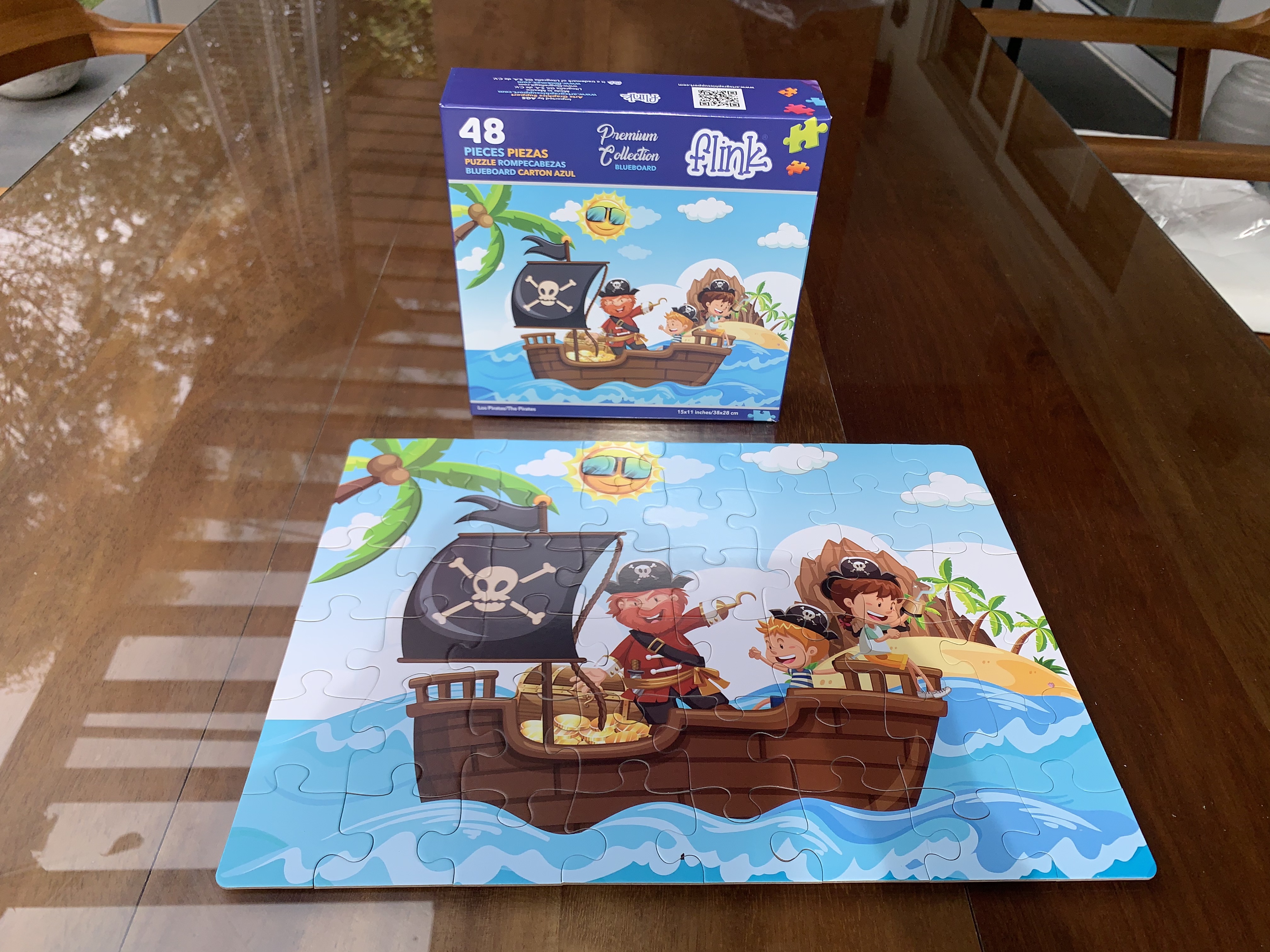 FLINK Rompecabezas Infantil Los Piratas 48 Piezas