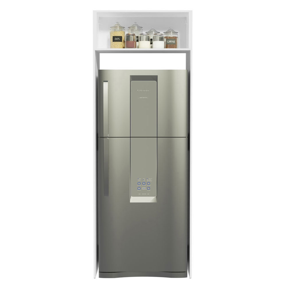 Mueble de Cocina Puerta-Refrigerador Madesa Glamy Blanco.