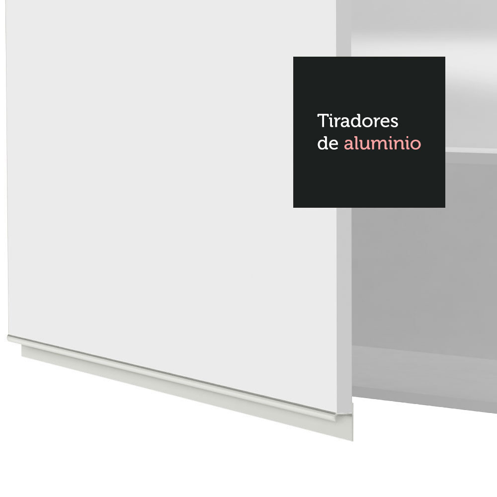 Mueble de Cocina Puerta-Refrigerador Madesa Glamy Blanco.