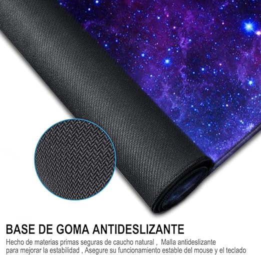 EASYTAO Alfombrilla para Ratón XXL Profesional (800 * 300 * 3 mm). Mousepad de Escritorio Grande, Impermeable y Antideslizante, para Gamer, Empleado, Ordenador, PC, Laptop (Galaxia).