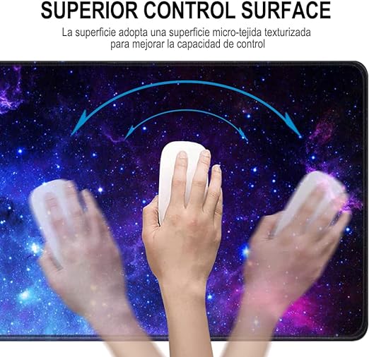 EASYTAO Alfombrilla para Ratón XXL Profesional (800 * 300 * 3 mm). Mousepad de Escritorio Grande, Impermeable y Antideslizante, para Gamer, Empleado, Ordenador, PC, Laptop (Galaxia).