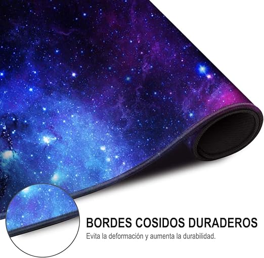EASYTAO Alfombrilla para Ratón XXL Profesional (800 * 300 * 3 mm). Mousepad de Escritorio Grande, Impermeable y Antideslizante, para Gamer, Empleado, Ordenador, PC, Laptop (Galaxia).
