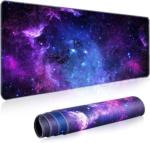 EASYTAO Alfombrilla para Ratón XXL Profesional (800 * 300 * 3 mm). Mousepad de Escritorio Grande, Impermeable y Antideslizante, para Gamer, Empleado, Ordenador, PC, Laptop (Galaxia).
