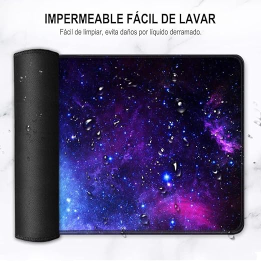 EASYTAO Alfombrilla para Ratón XXL Profesional (800 * 300 * 3 mm). Mousepad de Escritorio Grande, Impermeable y Antideslizante, para Gamer, Empleado, Ordenador, PC, Laptop (Galaxia).