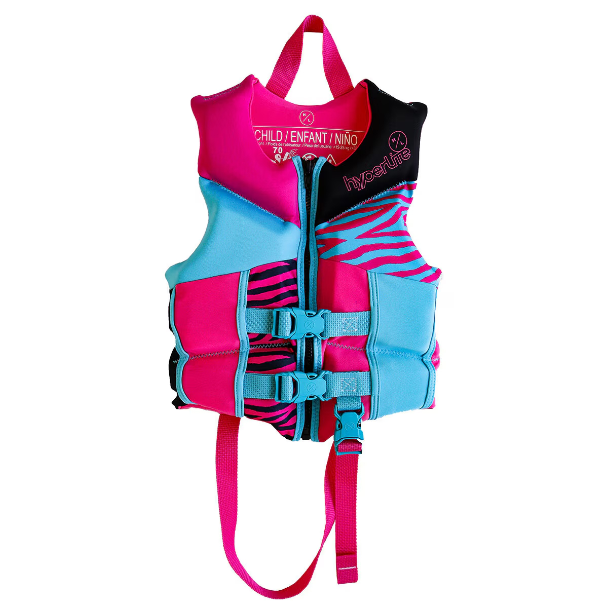 Chaleco Salvavidas Hyperlite Infantil Rosa.