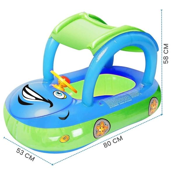 Inflable de Piscina para Niños Juguete de Alberca Flotador Vocho  - Verde