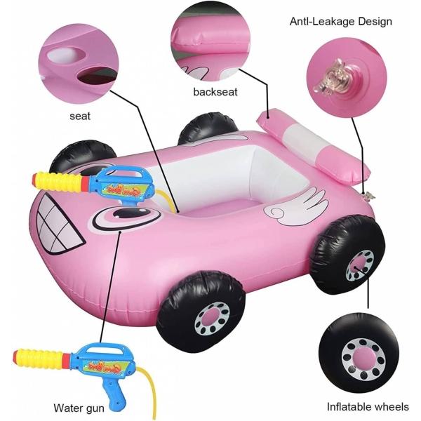 Inflable de Piscina para Niños Juguete de Alberca,Lanzador Agua  - Rosa