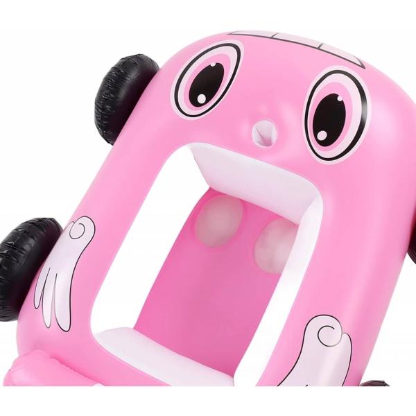 Inflable de Piscina para Niños Juguete de Alberca,Lanzador Agua  - Rosa