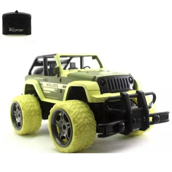 Camioneta Juguete R/C OffRoad 27MHz 1:18 con Luz 10 Km/h  - Verde