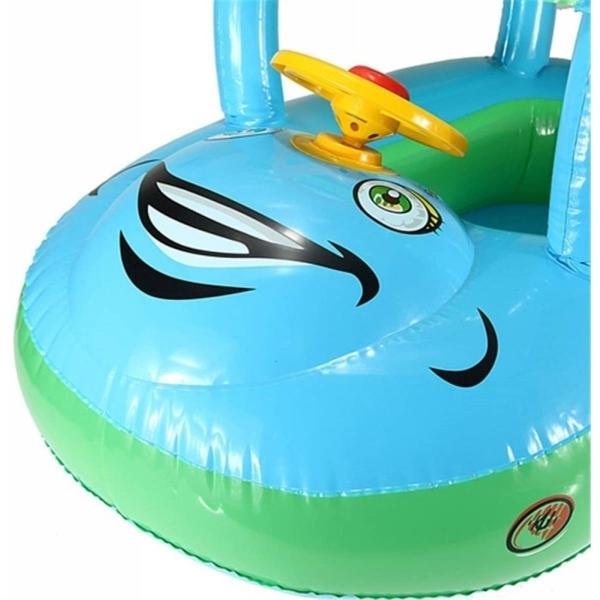 Inflable de Piscina para Niños Juguete de Alberca Flotador Vocho  - Verde