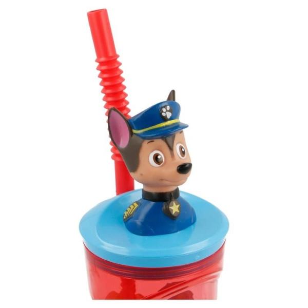 Vaso Figurita 3D de Paw Patrol Comic de 360 ML  - Rojo