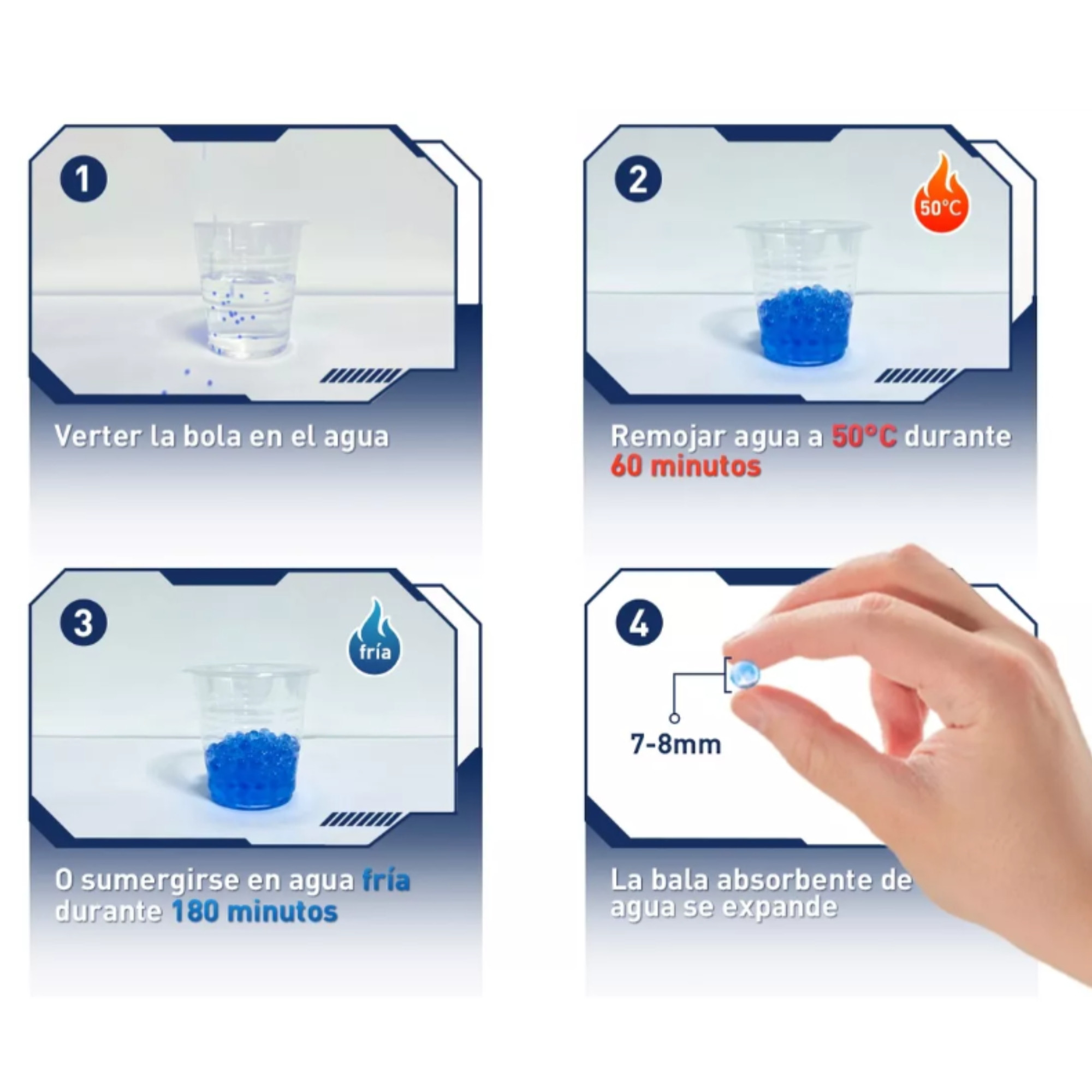 Pistola de Gel Automática Eléctrica para Niños Bolas Hidrogel - Amarillo .