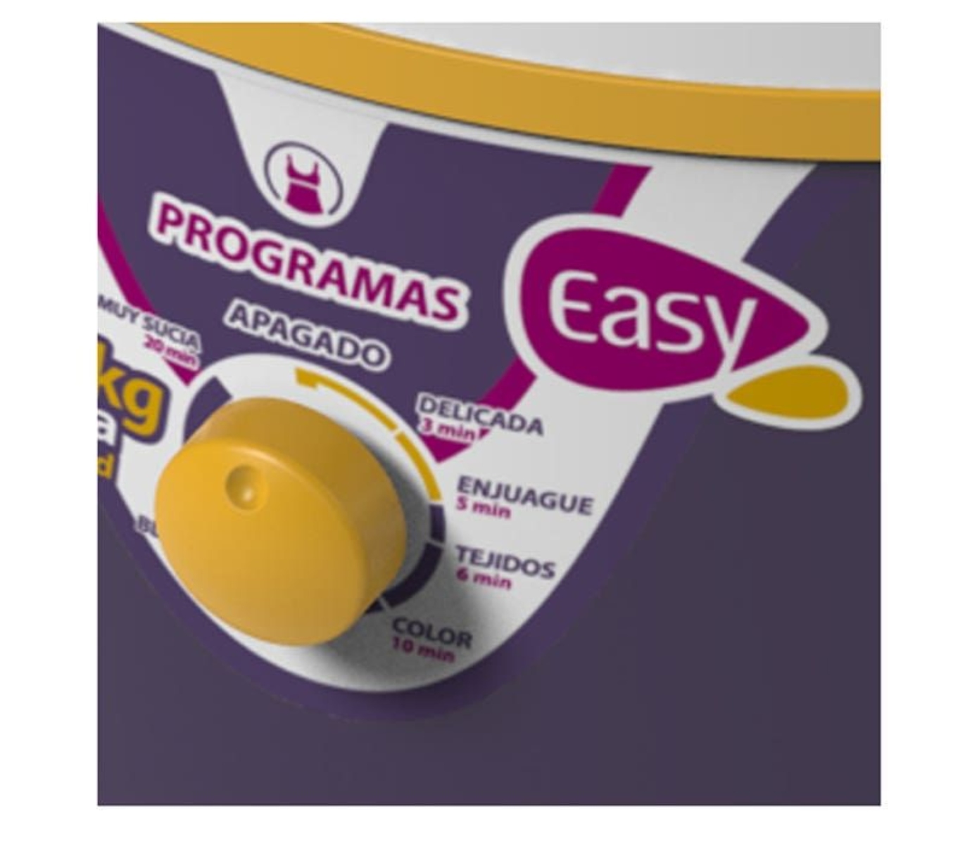 Lavadora Redonda Easy LRE21M 21KG Manual Blanco/Morado ORTY ENTREGA SÓLO VÁLIDA EN LA CDMX  Y ZONA METROPOLITANA.