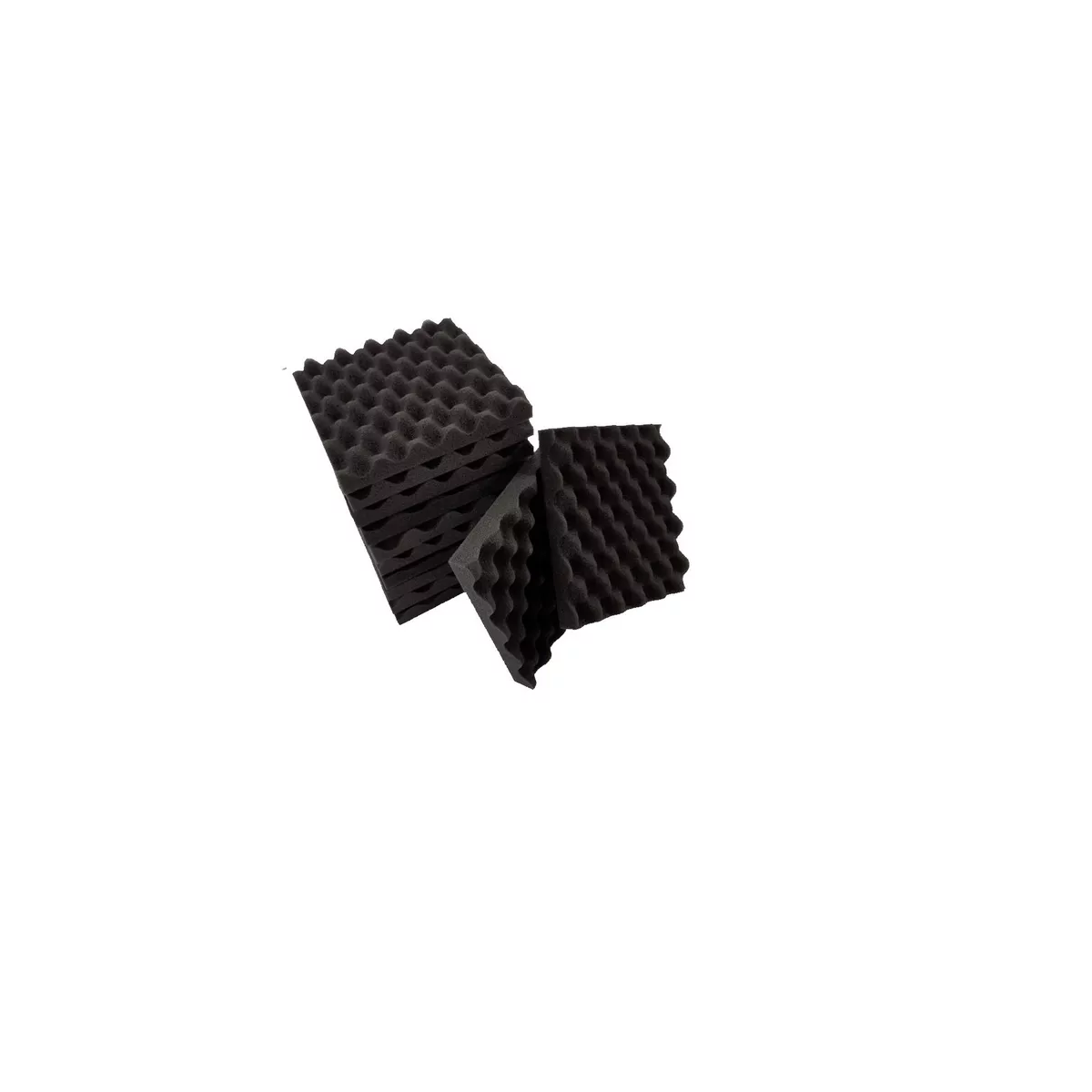 25 Paneles Esponja Acustica Espuma 20x20 Calidad Profesional gris carbon.