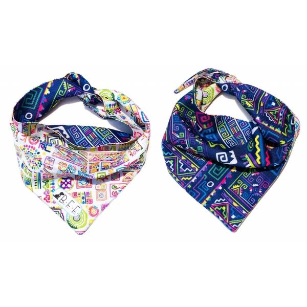 Bandanas para perros set de 3 piezas talla mediana - Geometrico 