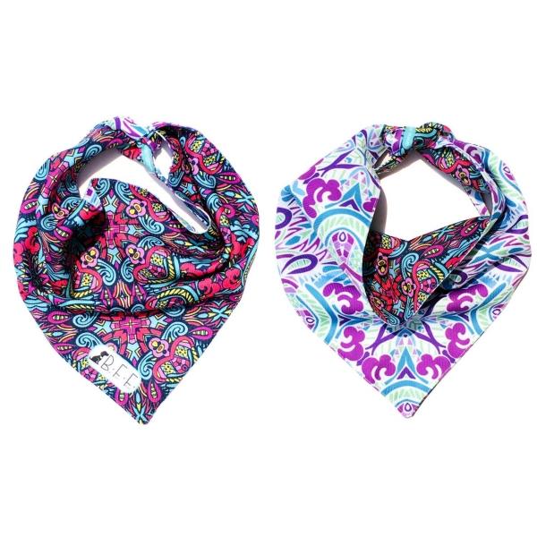 Bandanas para perros set de 3 piezas talla mediana - Geometrico 