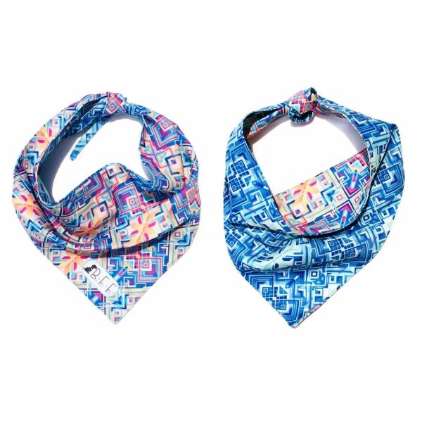 Bandanas para perros set de 3 piezas talla mediana - Geometrico 
