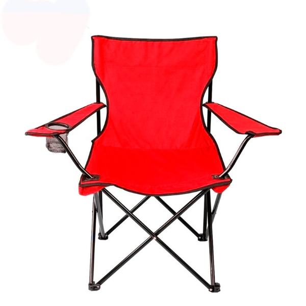 Silla Plegable Impermeable Playa Alberca Camping Pesca Aire Libre Rojo