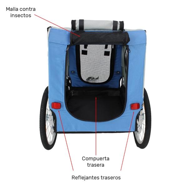Remolque Carreola Bicicleta Mascota Medianos Grandes