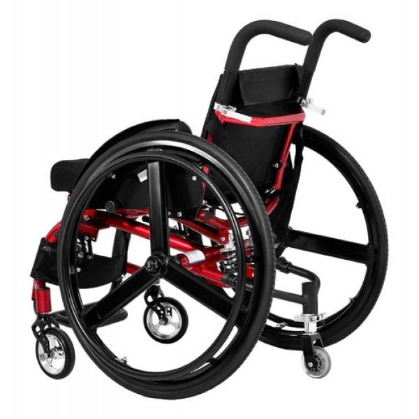 Silla Ruedas Deportiva Plegable Aluminio Ligera Compacta 