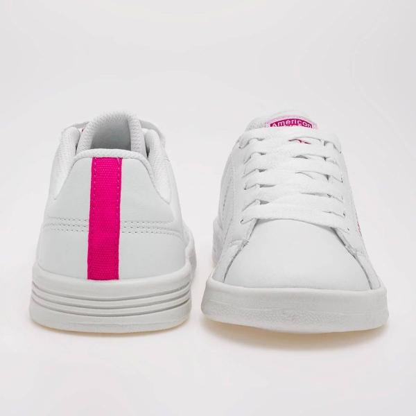 TENIS ESCOLAR  de American fire Para Mujer Blanco 7085 T7