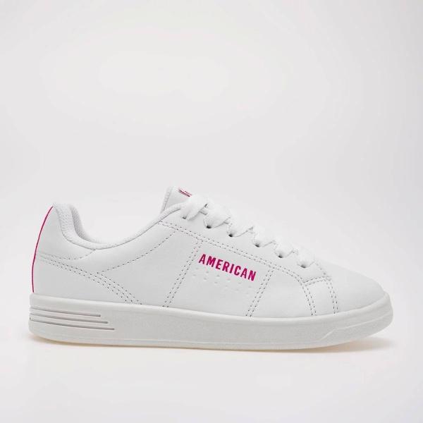 TENIS ESCOLAR  de American fire Para Mujer Blanco 7085 T7